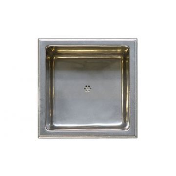 Square Bronze Bar Sink 381 mm Silicon Bronze Dark
