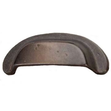 Country Drawer Pull Aged Bronze Unlacquered