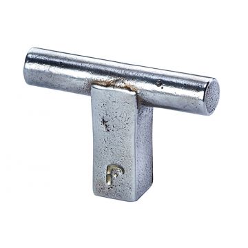 Core Cabinet T Pull Handle 50 x 12 mm Old Silver Finish Lacquered