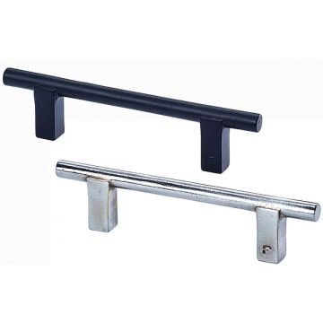 Core Cabinet Pull Handle 145 x 12 mm Black Iron Finish Lacquered