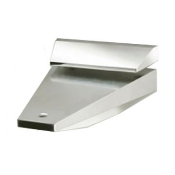 Wood or Glass Single Shelf Bracket 4-40 mm Polished Chrome Plate
