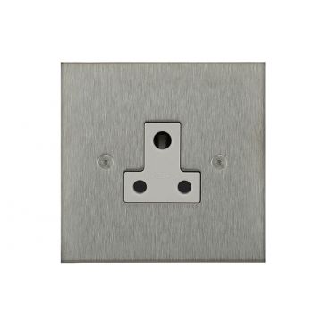 Unswitched Socket 5 amp Square Corner