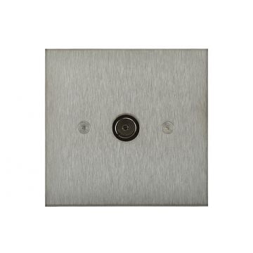 Single Co-Axial Square Corner Polished Nickel Plate