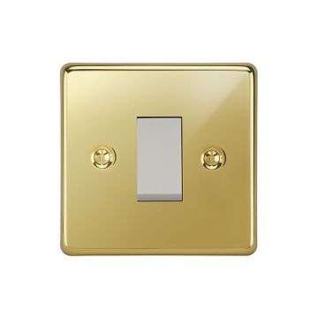 45 amp Cooker Control Switch Polished Brass Lacquered