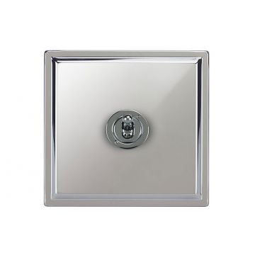 1 Gang Dolly Switch Stepped Plate Polished Chrome Plate
