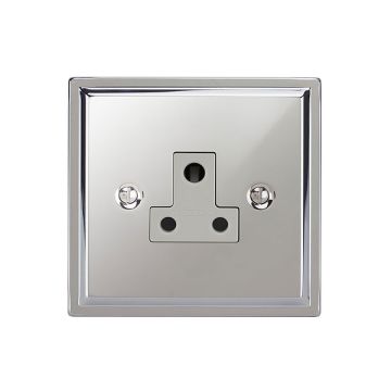 Unswitched Socket 5amp Polished Chrome Plate