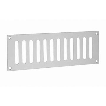 Plain Slotted Vent 229 x 76 mm Polished Stainless Steel