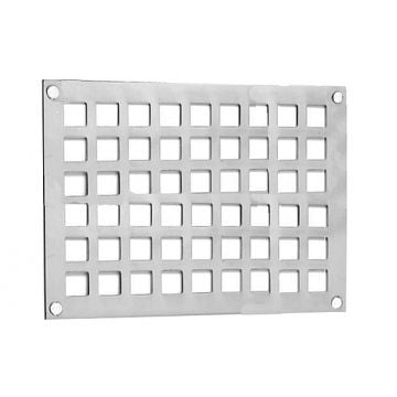 Square Hole Vent 229 x 152 mm Polished Stainless Steel