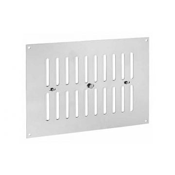 Hit and Miss Air Vent 242 x 165 mm Satin Stainless Steel