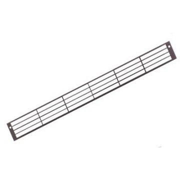 Recessed Grille 57 x 570 mm with Straight Vanes White