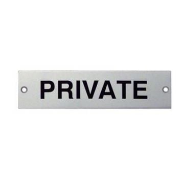'Private' Sign