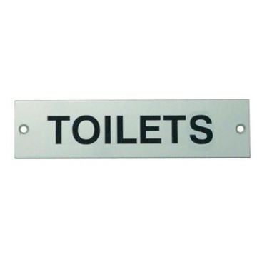 'Toilets' Sign