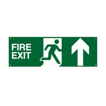 Fire Exit Ahead 450 x 150 mm  Self Adhesive Vinyl