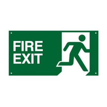 Fire Exit - Man Running Right  Self Adhesive Vinyl