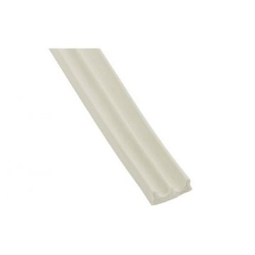 EPDM Rubber E Strip 5000 mm Self Adhesive White