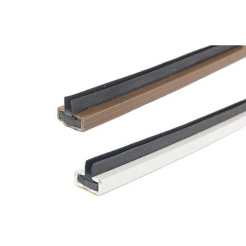 FD30 Twin Blade Intumescent Fire and Smoke Door Seal 2100 x 10 mm Brown