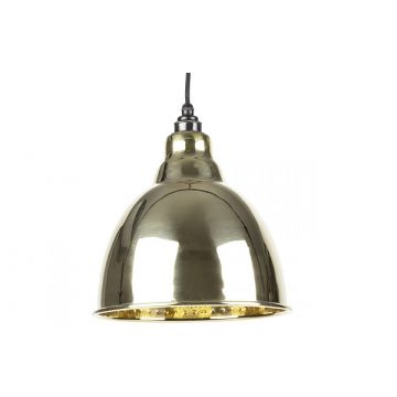 Brindley Lighting Pendant Hammered Brass