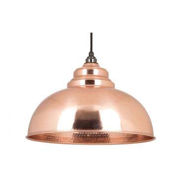 Harborne Lighting Pendant Hammered Copper Standard finish