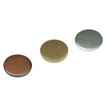 5BA Disc Cover Cap 25 mm Polished Brass Lacquered