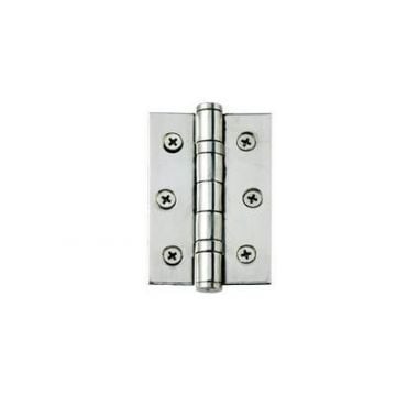 Twin Ball Bearing Hinge 76 x 50mm Stainless Steel Polished Stainless Steel