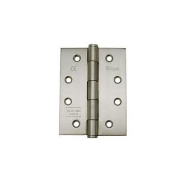 Fixed Pin Hinge 102 x 76mm Stainless Steel Satin Stainless Steel