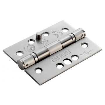 Security Ball Bearing Hinge 102 x 76mm Stainless Steel  Satin Stainless Steel