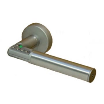 Digital Code Lever Handle Right Hand Satin Stainless Steel