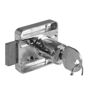Cylinder Lock Right Hand Polished Chrome Plate
