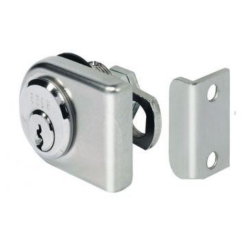 Glass Door Lock Right Hand 4-10 mm Glass Polished Chrome Plate
