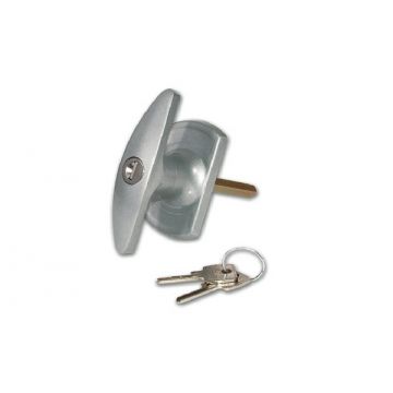 Lockable Garage Door Handle - Diamond Spindle Standard finish