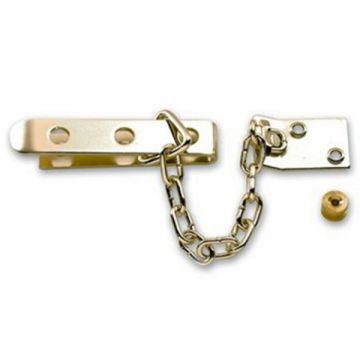 Security Door Chain Brass Plated