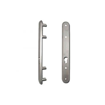 Euro Profile Security Lockguards 300 mm Polished Brass Lacquered