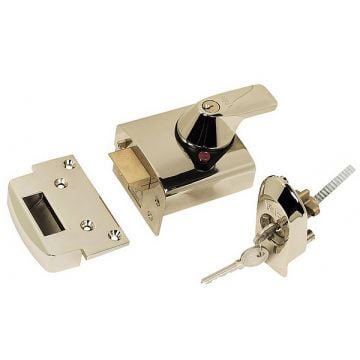 Yale BS1 High Security  B.S.3621.  60mm Backset Polished Brass Lacquered