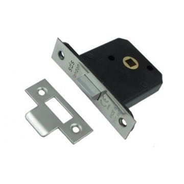 SDS Mortice Box Latch 101 mm Light Spring  Polished Brass Unlacquered