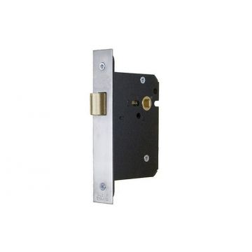 SDS Upright Mortice Box Latch 76 mm Heavy Spring Satin Stainless Steel