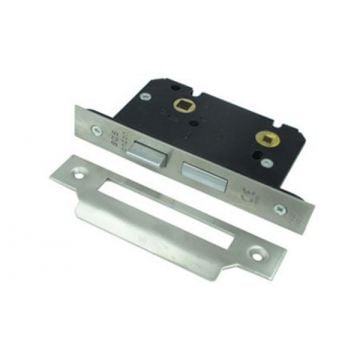 SDS Bathroom Lock 101 mm Follower 5mm Light Spring Satin Stainless Steel