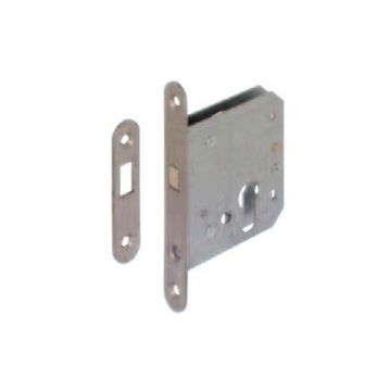 Hookbolt Euro Profile Sliding Door Lock 85 mm Satin Stainless Steel