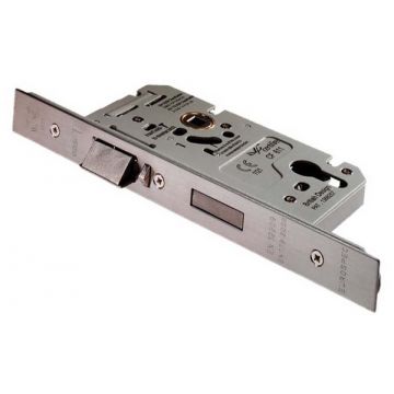Mortice Escape Lock Square Forend Satin Stainless Steel