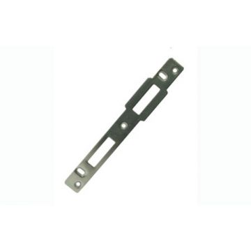 Centre Strike Plate for Rebated Doors Bright Zinc