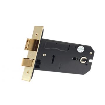 Horizontal 3 Lever Lock 127mm Stainless Polished Brass
