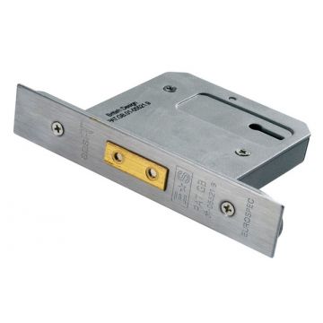 Deadlock 5 Lever 76 mm Polished Stainless Steel