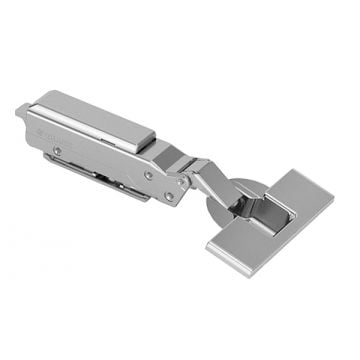 Tiomos 110 Deg Overlay Soft Close Click-on Hinge For Doors 16 - 24 mm Thick Standard finish