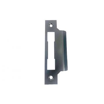 SDS Extended Horizontal Lock Strike to Suit 56 mm Thick Door Imitation Bronze Unlacquered