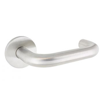 SDS Premium Safety Lever Handle 19mm Satin Stainless Steel