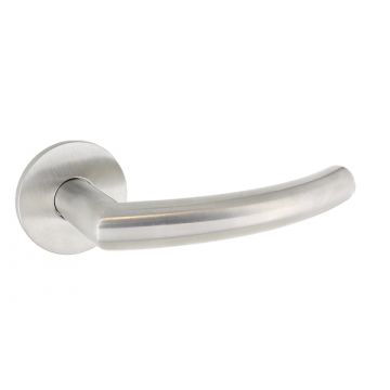 SDS Premium Curved Lever Handle 19mm Satin Stainless Steel