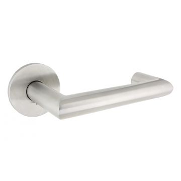 SDS Premium Mitred Safety Lever Handle 19mm Satin Stainless Steel