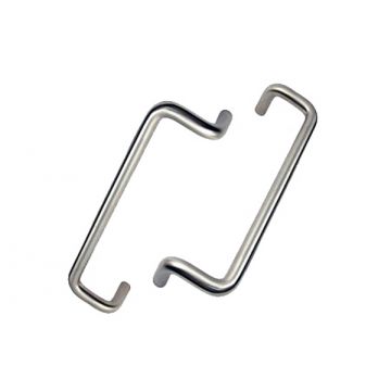 SDS Premium Cranked Back to Back Pull Handle 19 x 300 mm Polished Stainless Steel