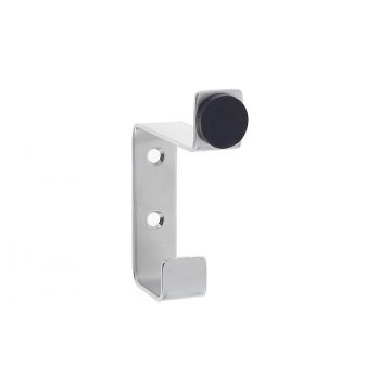 Hat and Coat Hook with Buffer Satin Stainless Steel