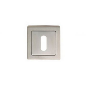 Keyhole Profile Square Escutcheon Polished & Satin Stainless Steel