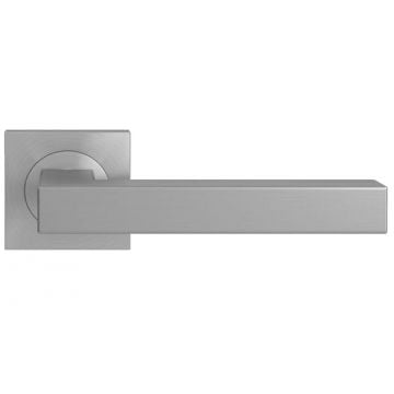 Seattle Lever on Square Rose Satin Stainless Steel